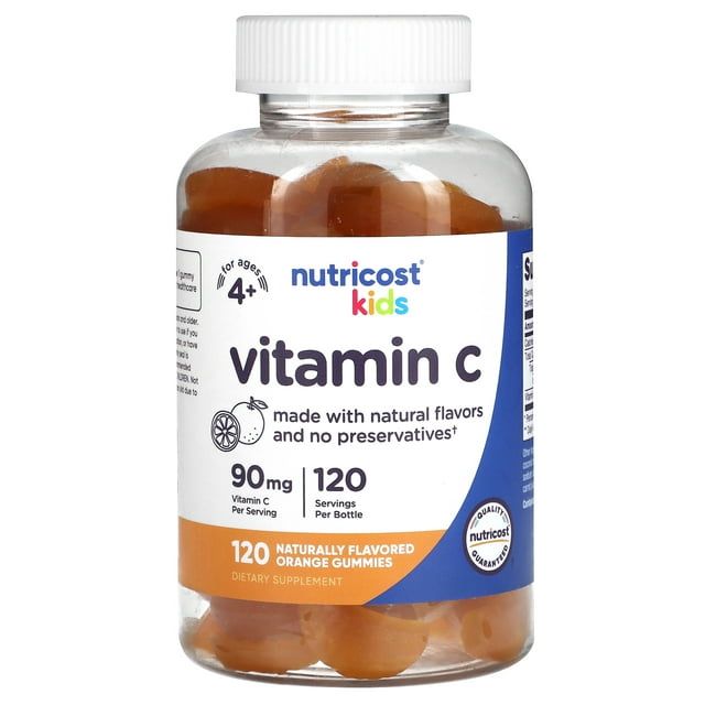 Nutricost Kids Vitamin C Gummies (90mg), 120 Gummies Supplement