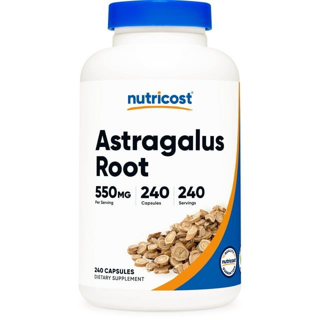Nutricost Astragalus Capsules 550mg, 240 Capsules Vegetarian, Non GMO and Gluten Free Supplement