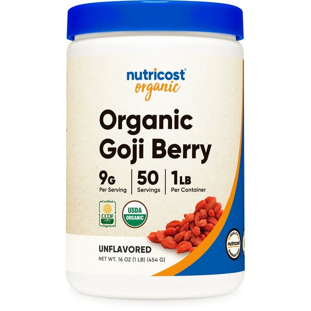 Nutricost Organic Goji Berry Powder (1lb) Gluten Free & Non GMO