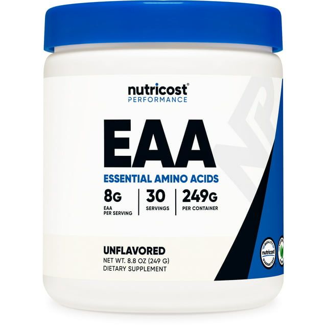 Nutricost EAA Powder 30 Servings (Unflavored) Essential Amino Acids Supplement