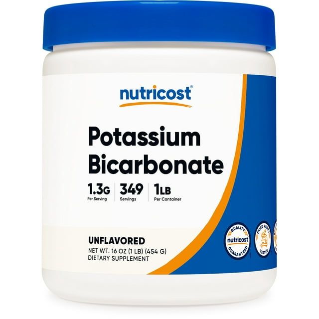 Nutricost Potassium Bicarbonate Supplement (1 LB) 1.3G Per Serving, Non GMO, Gluten Free