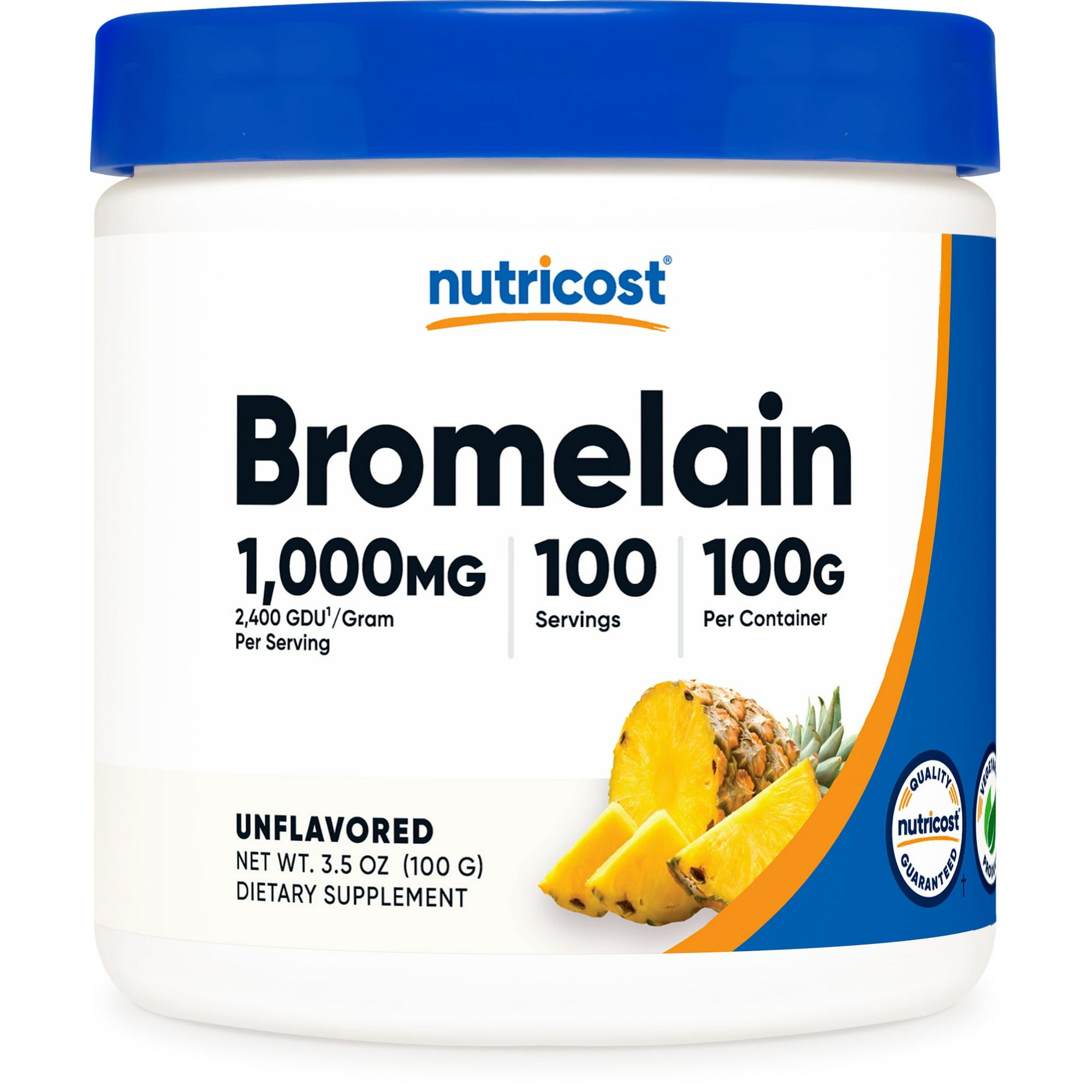 Nutricost Bromelain Powder 100g Bromelain Supplement (2400 GDU/g)